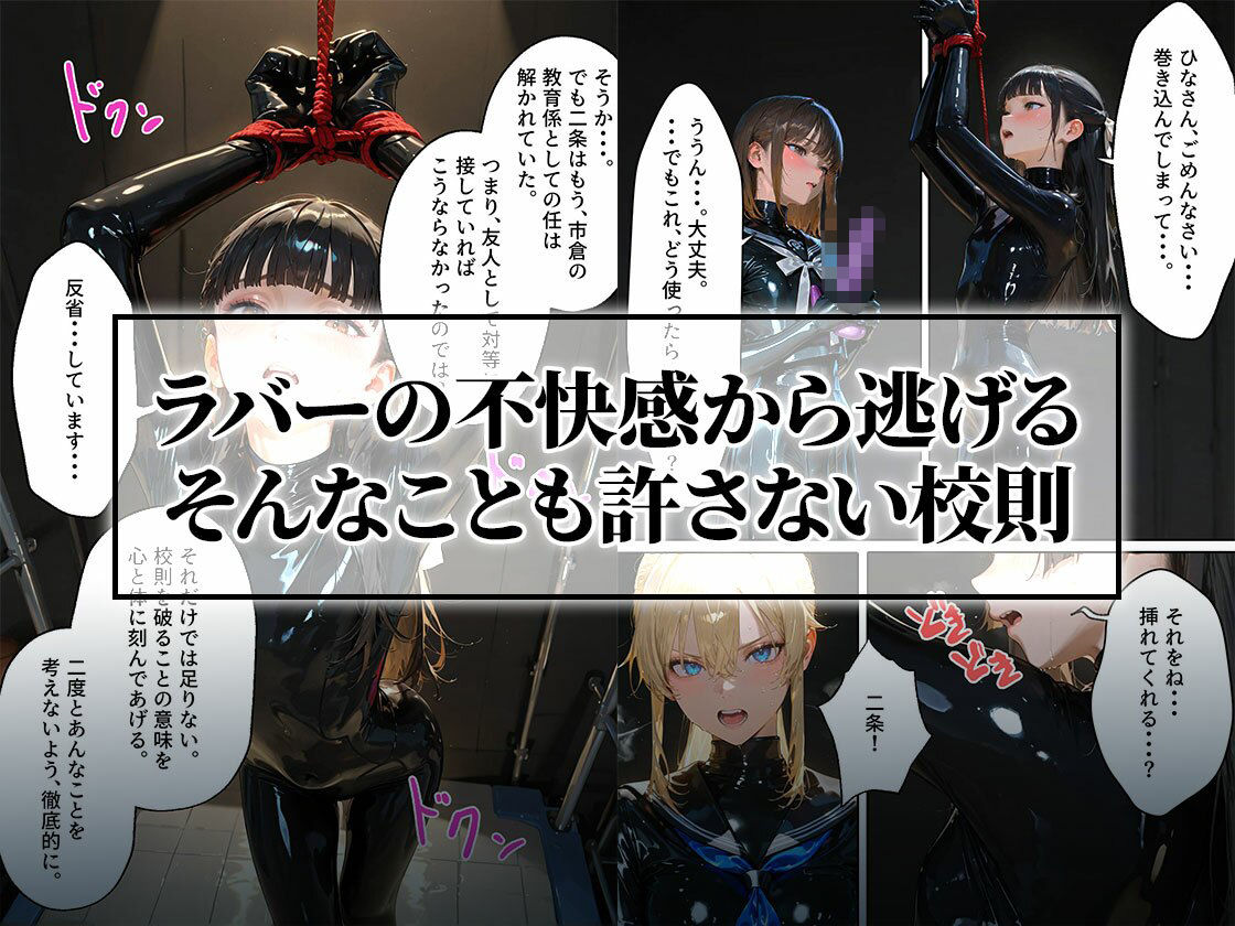 護謨学院｜更生プログラム【96Pコミック】放課後の連続拘束絶頂