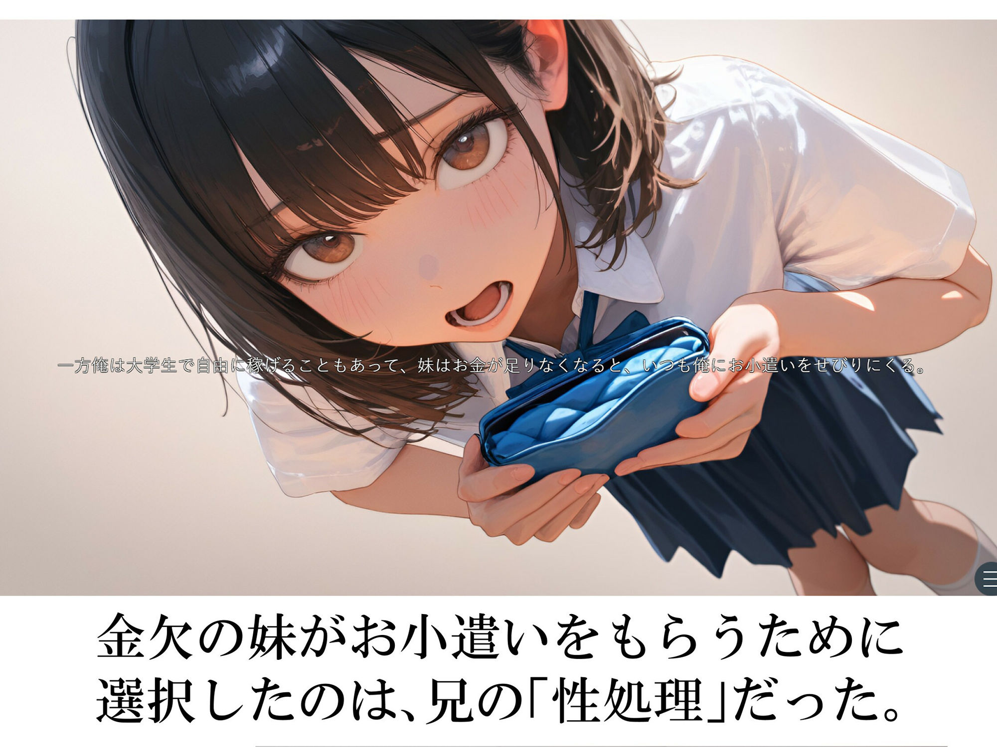 兄の性欲処理でお小遣いを稼ぐ妹【ゲーム版】