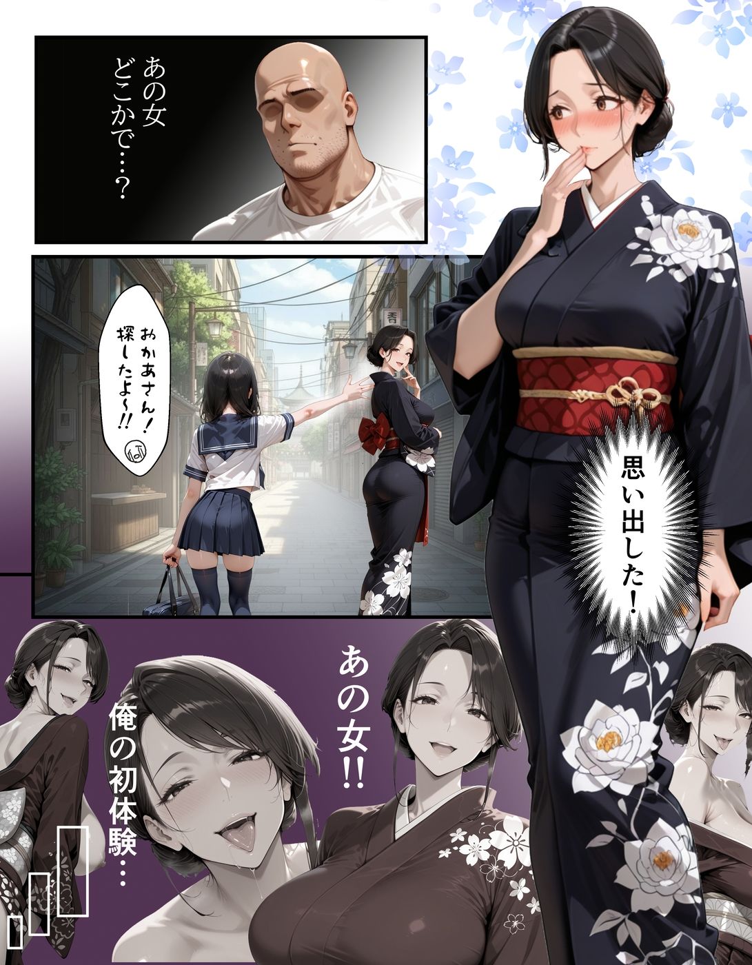 【総集編・セリフ有】催●アプリで人妻を調教したら娘も巻き込んで親子丼になった話〜総集編 1〜