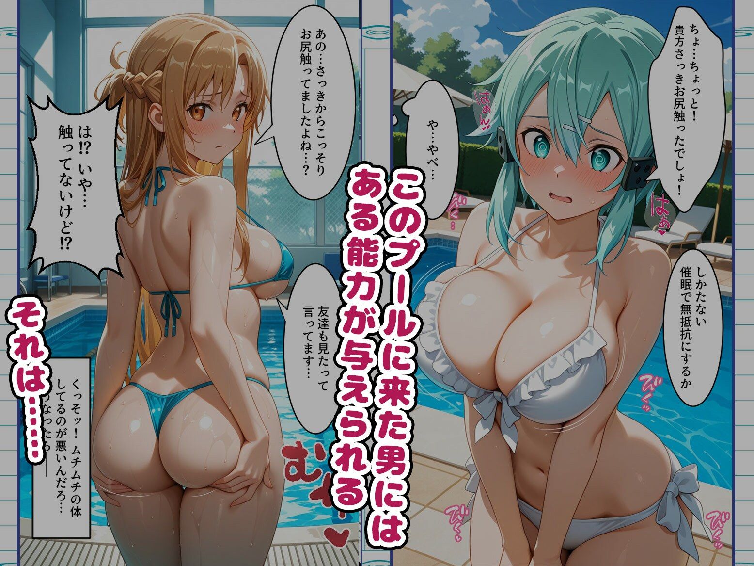 【総集編】知ってる？このプール…備え付けの「オナホ」があるらしいよ？S〇O編