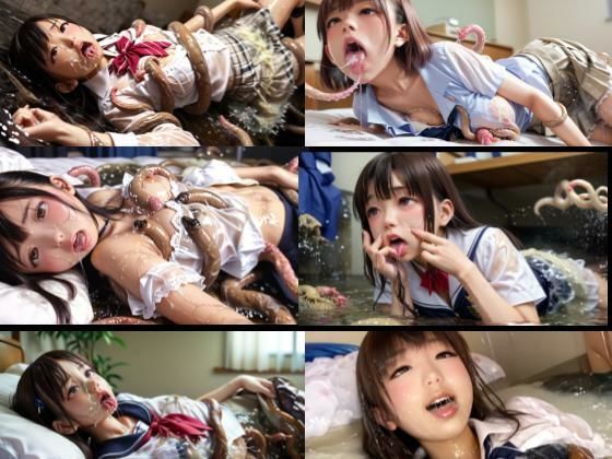 【3DCG】幼馴染の女子校生退魔師がナメクジ妖魔に快楽調教されて寝取られる話