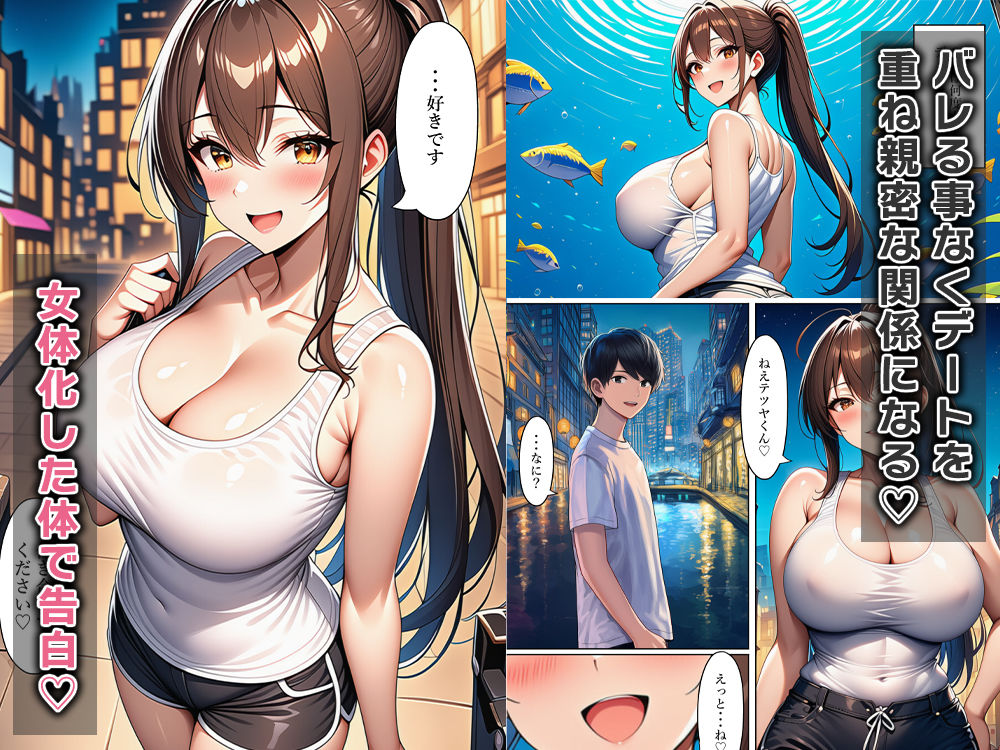 女体化して俺は友達をからかい嘘告白する