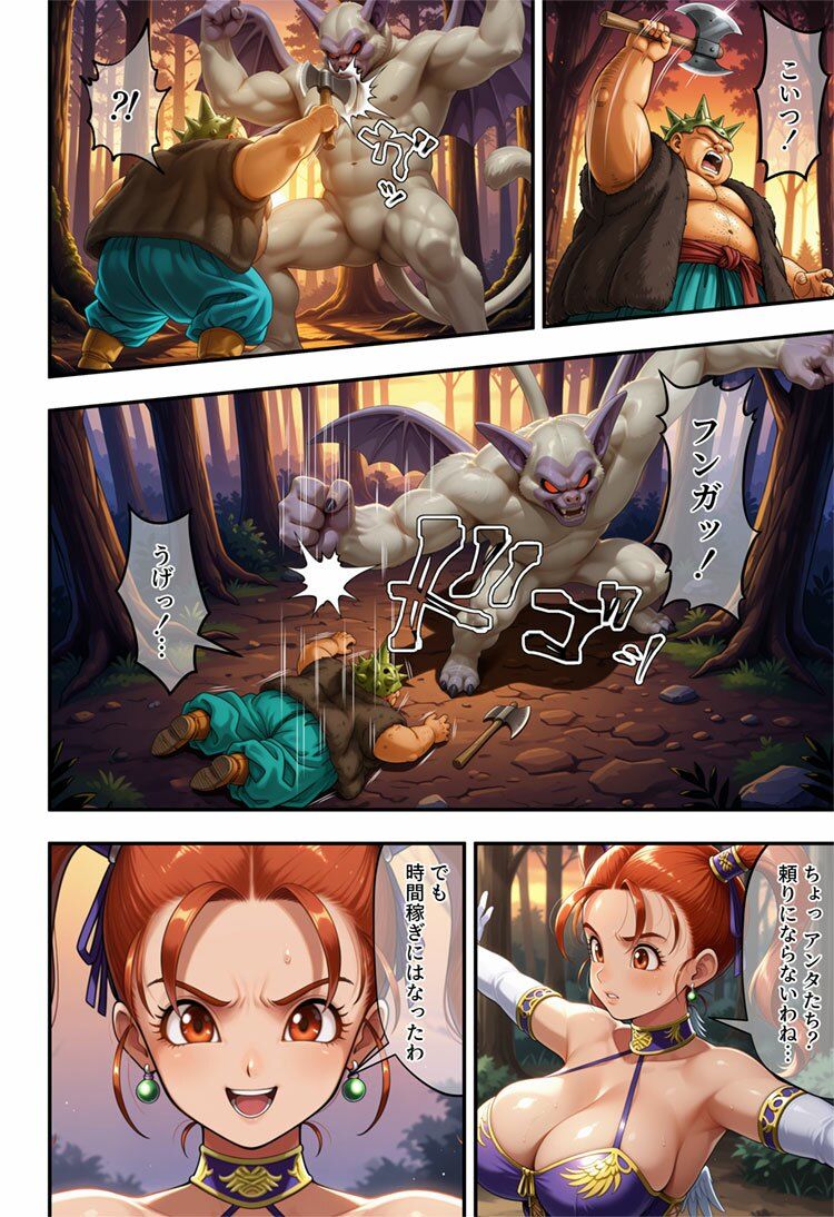 森と洞窟と魔物と囚われし女魔道士