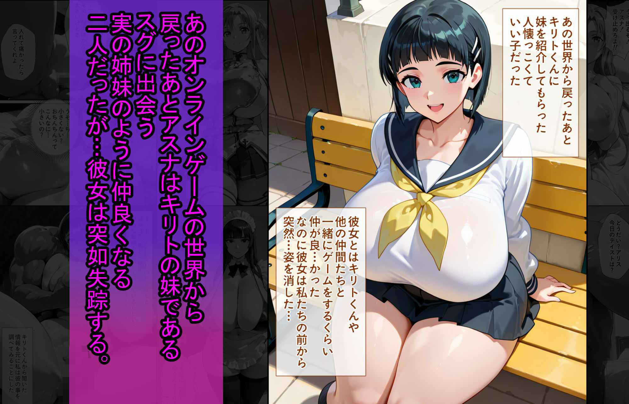 爆乳J●  アスナちゃんが巨根おじさんに寝取られる  話1