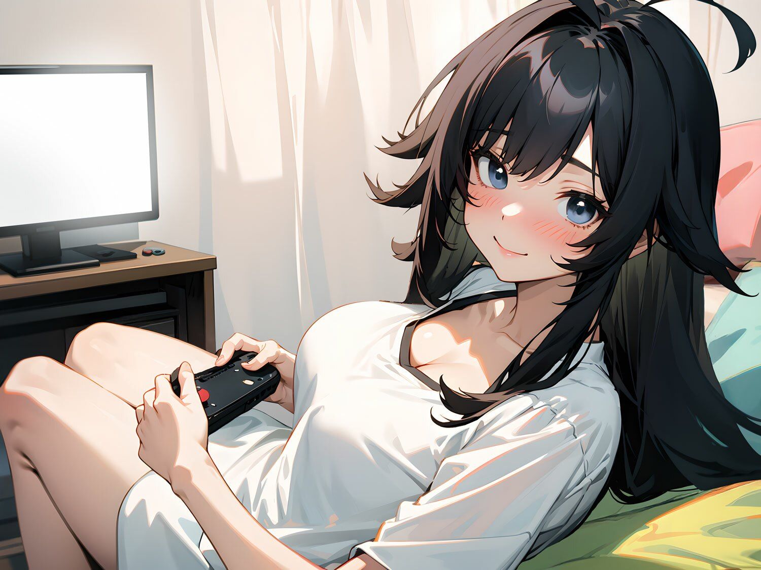 ゲーマーの巨乳引きニート幼馴染は欲求不満〜強●罰ゲームで密着汗だくなま搾精えっち〜