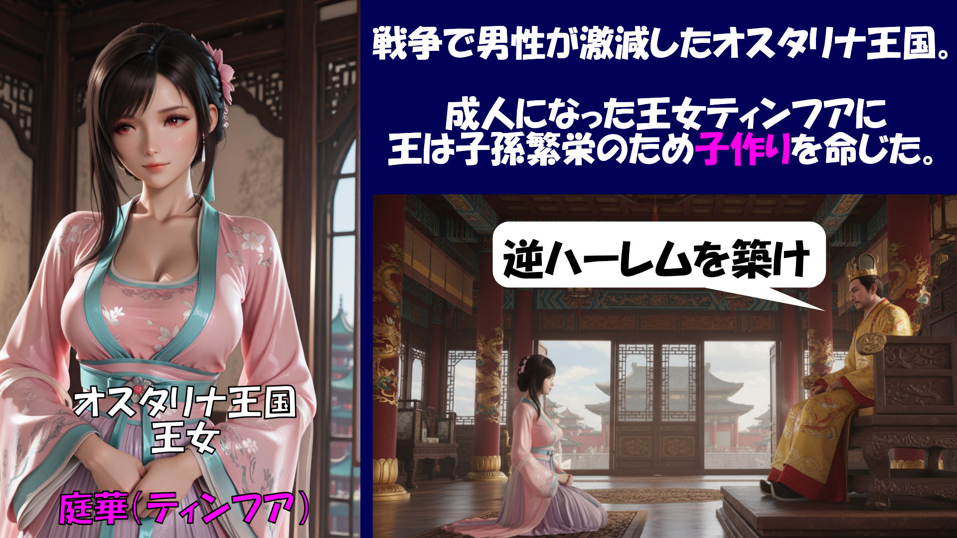 ティンフア王女の子作りクエスト  産まないとチルドレン エピソードI アビリティ習得編