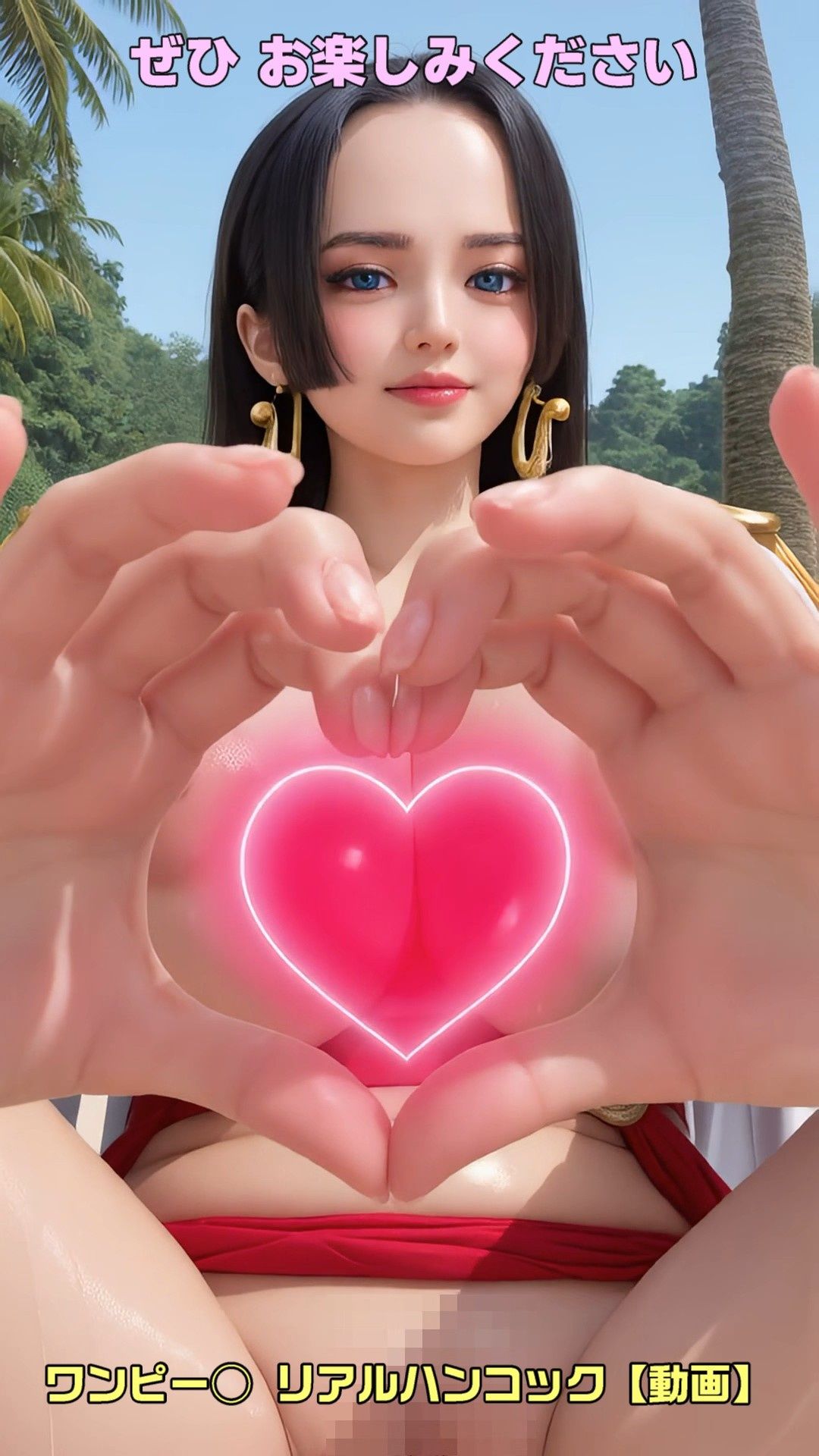 ワンピー○ リアルハンコック【動画】メロメロメロウ