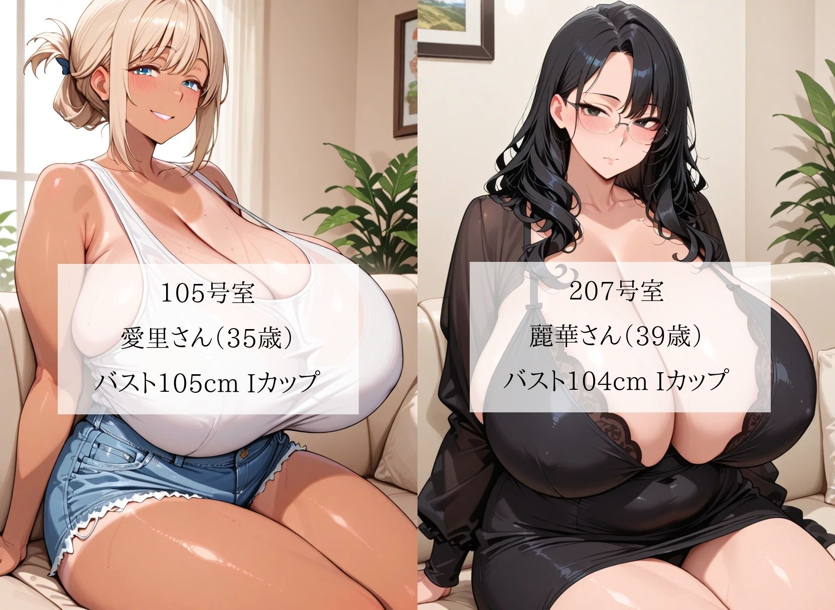 爆乳シンママ限定アパートの管理人になったボク…お仕事は「個人面談」という名の欲求不満熟女の性欲処理でした＜セリフ付CG集＞