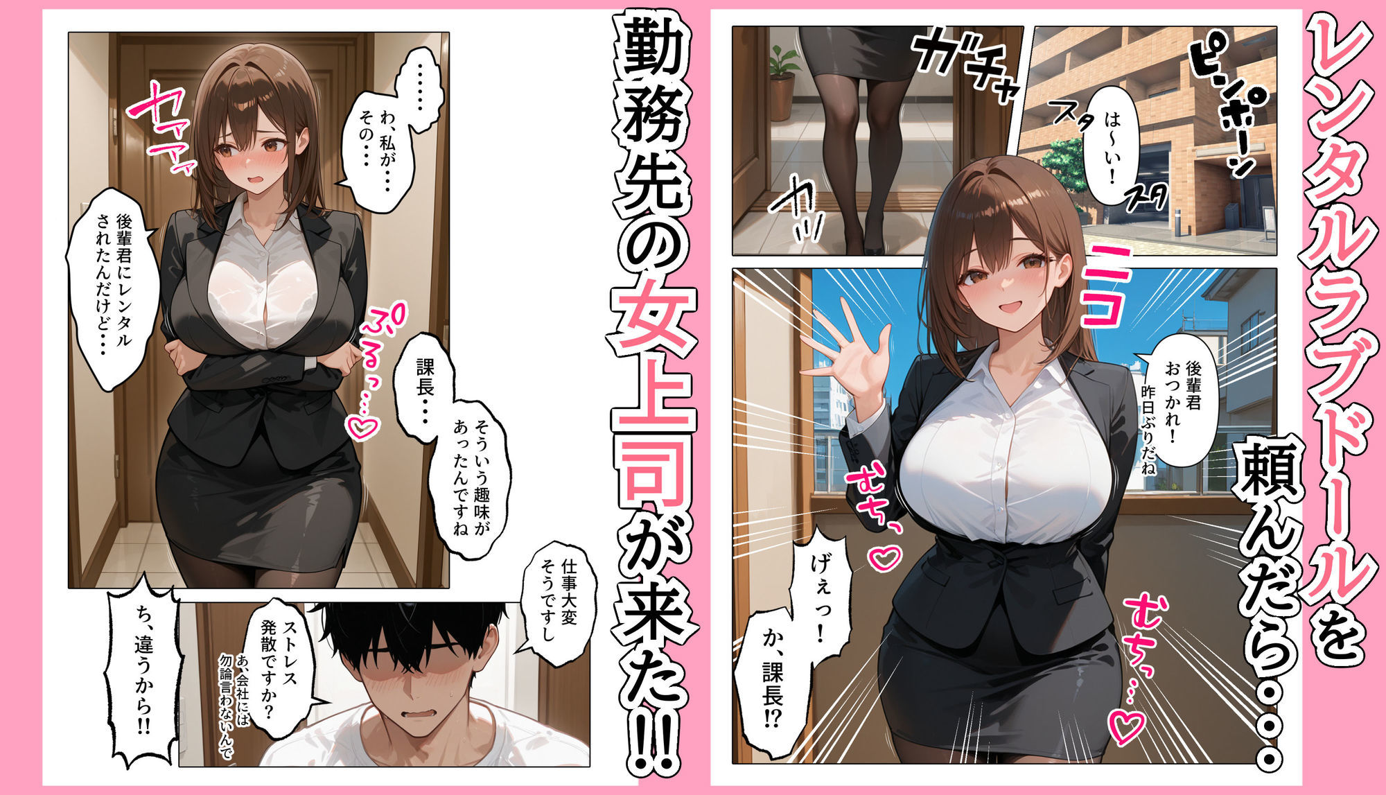 ラブドール頼んだら、女上司が来た