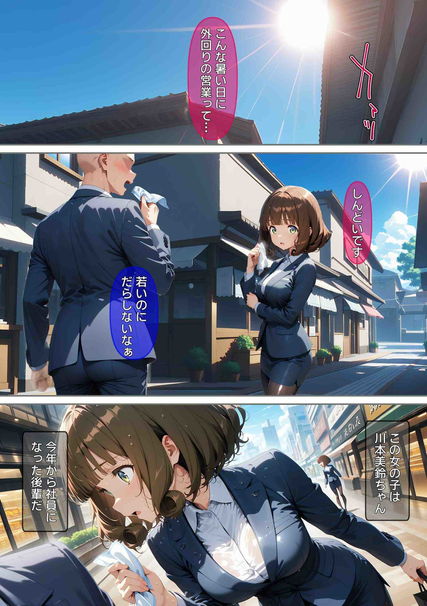 熱中症で倒れた後輩ちゃんをレ〇プする話