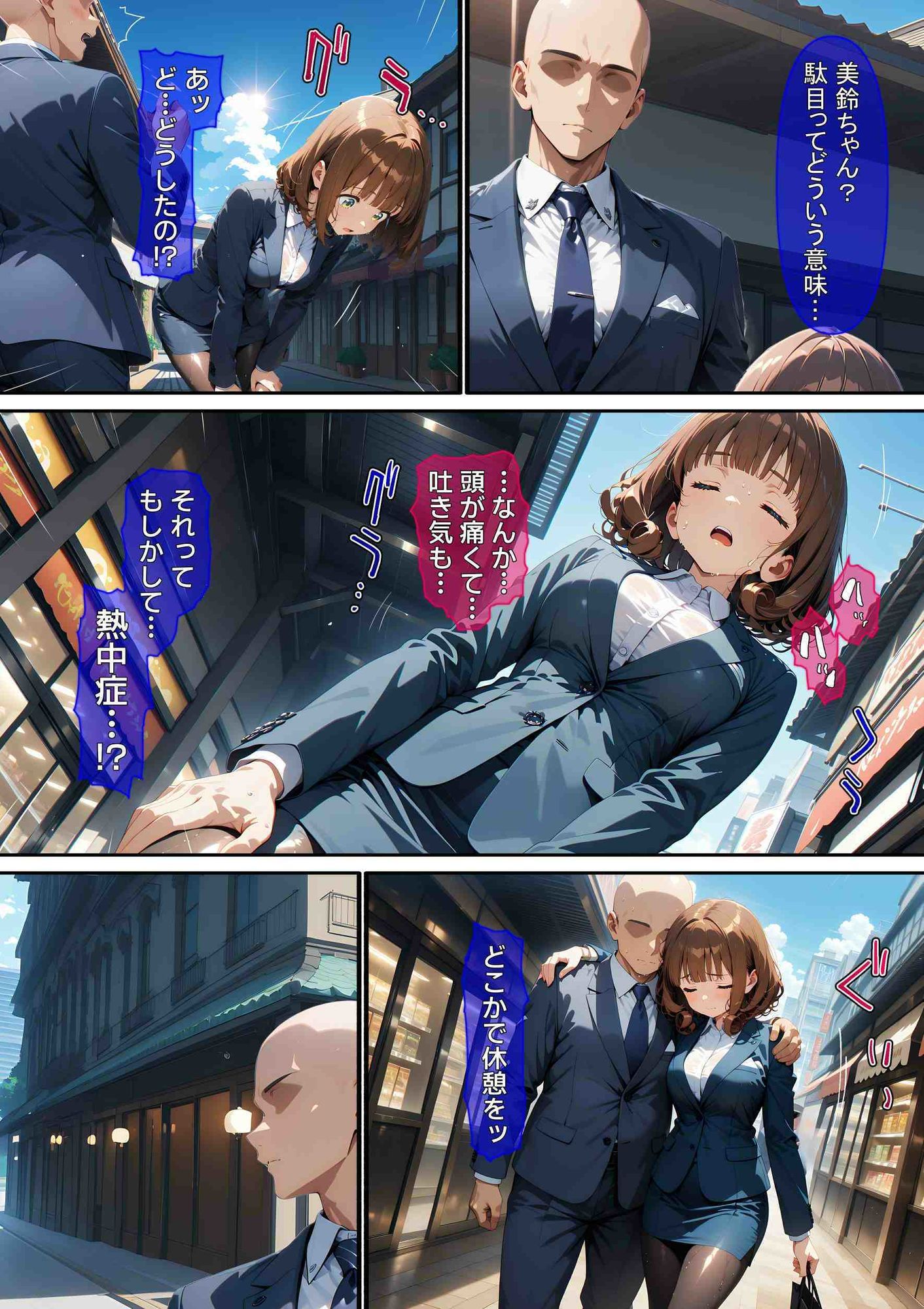 熱中症で倒れた後輩ちゃんをレ〇プする話