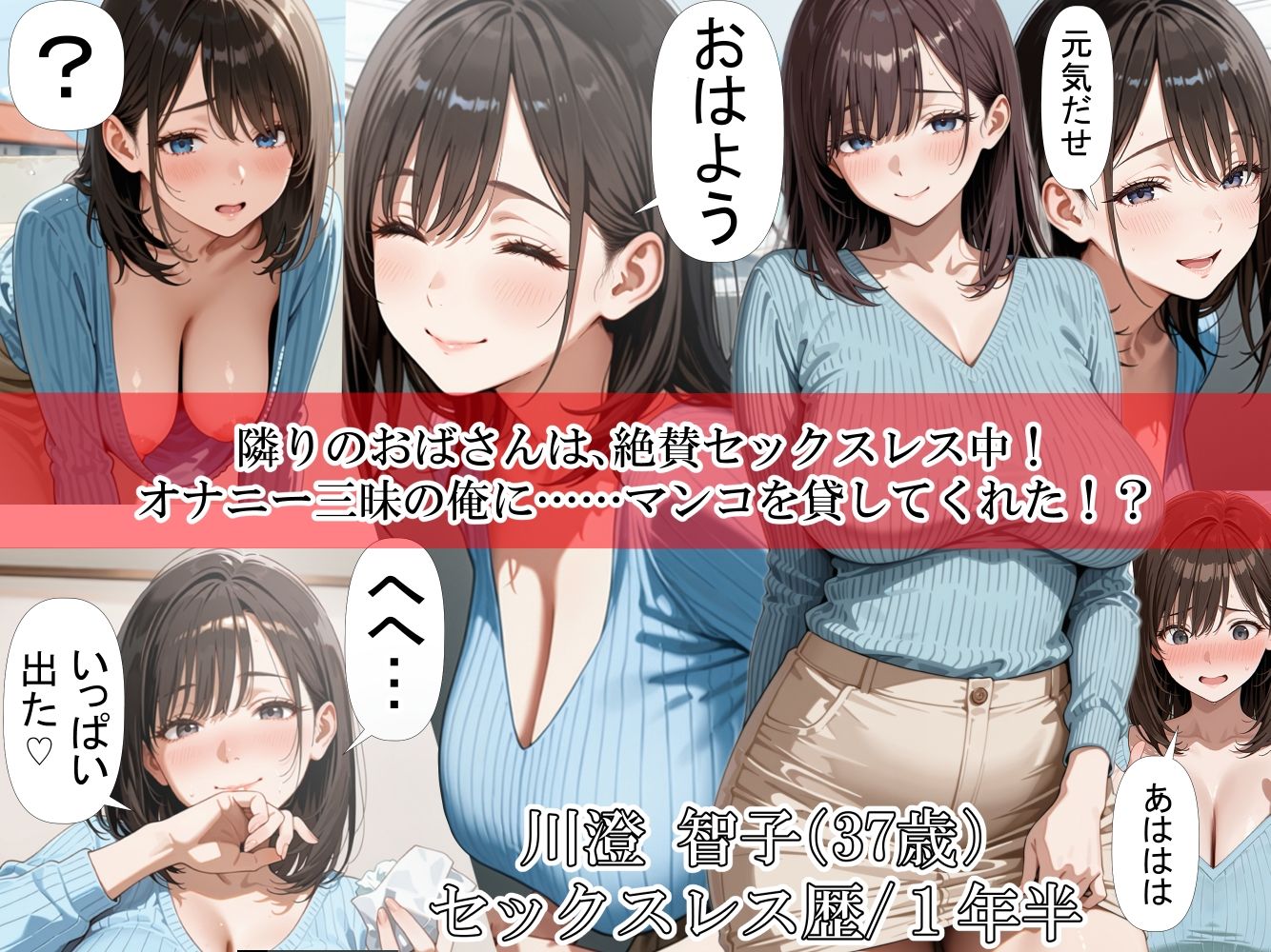 隣りのおばさん、マンコ貸してくれる。 おば肉にピュッピュしてたら俺のマンコになるって全力で媚びてきた