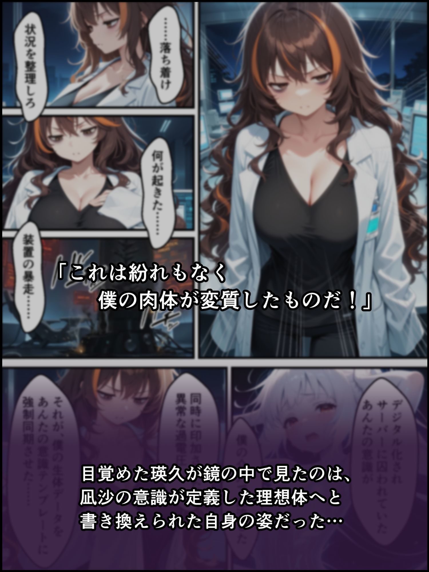 蝕宴のコラプティオ 美人研究者に憑依され美少女に変えられた天才○校生が、オスを喰い漁る黒ギャル淫魔に堕ちるまでの1ヶ月間