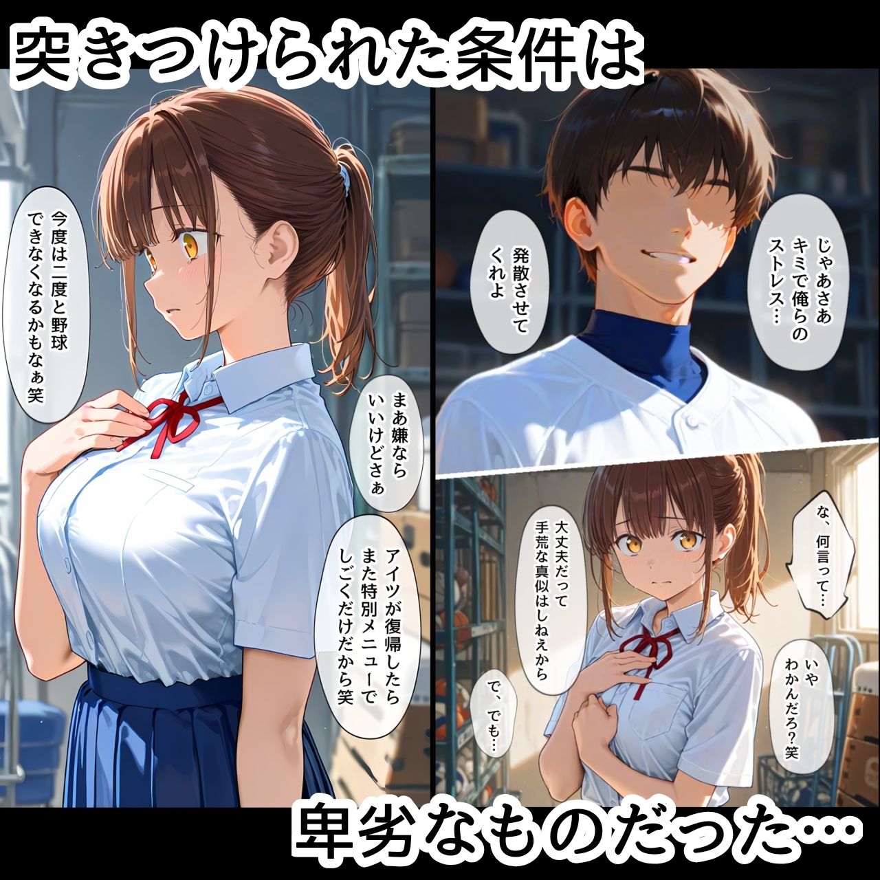 たわわなチアちゃんが野球部の玩具になっちゃうお話