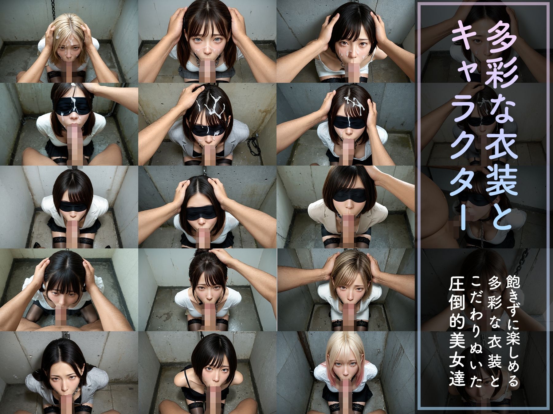 【音声付4K動画】夢幻 精飲肉便器 美人OL ニーハイストッキング編