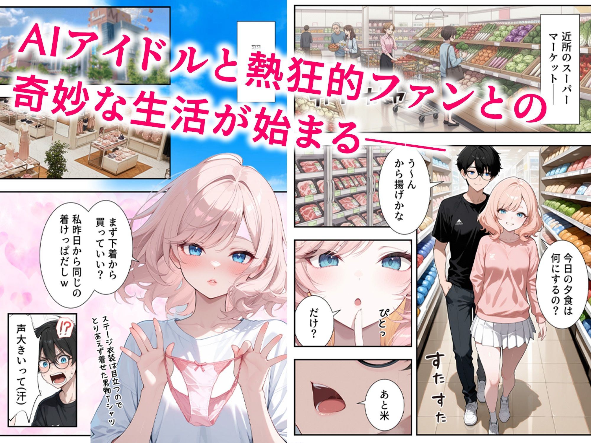 画面の向こうから推しが来た！失踪したAIアイドルとの甘とろ生活