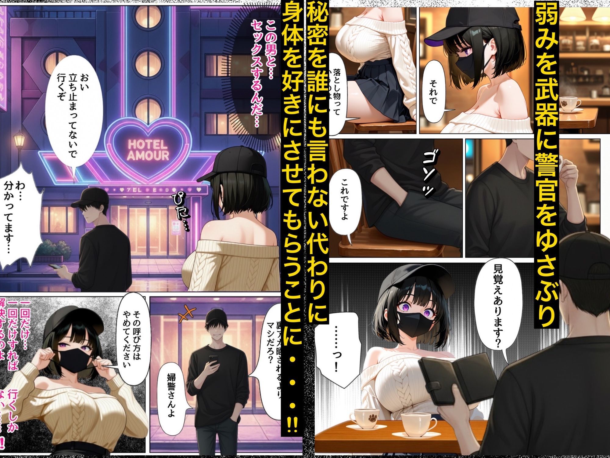 強気な裏アカ警察官、潮だくセックスで二か月後に分からされる話