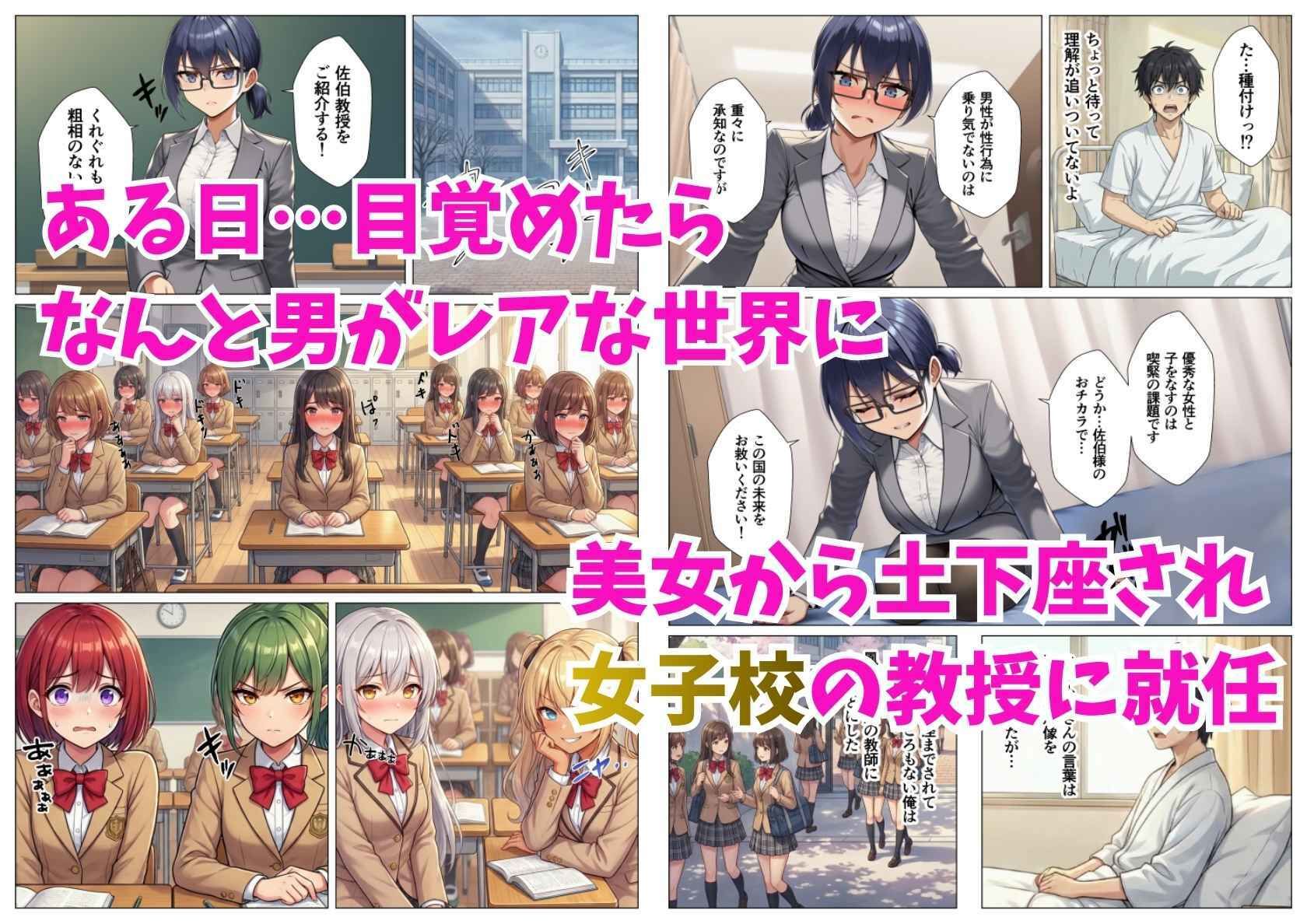 貞操逆転ハーレム！転生したら女子校の性担当教師だった件