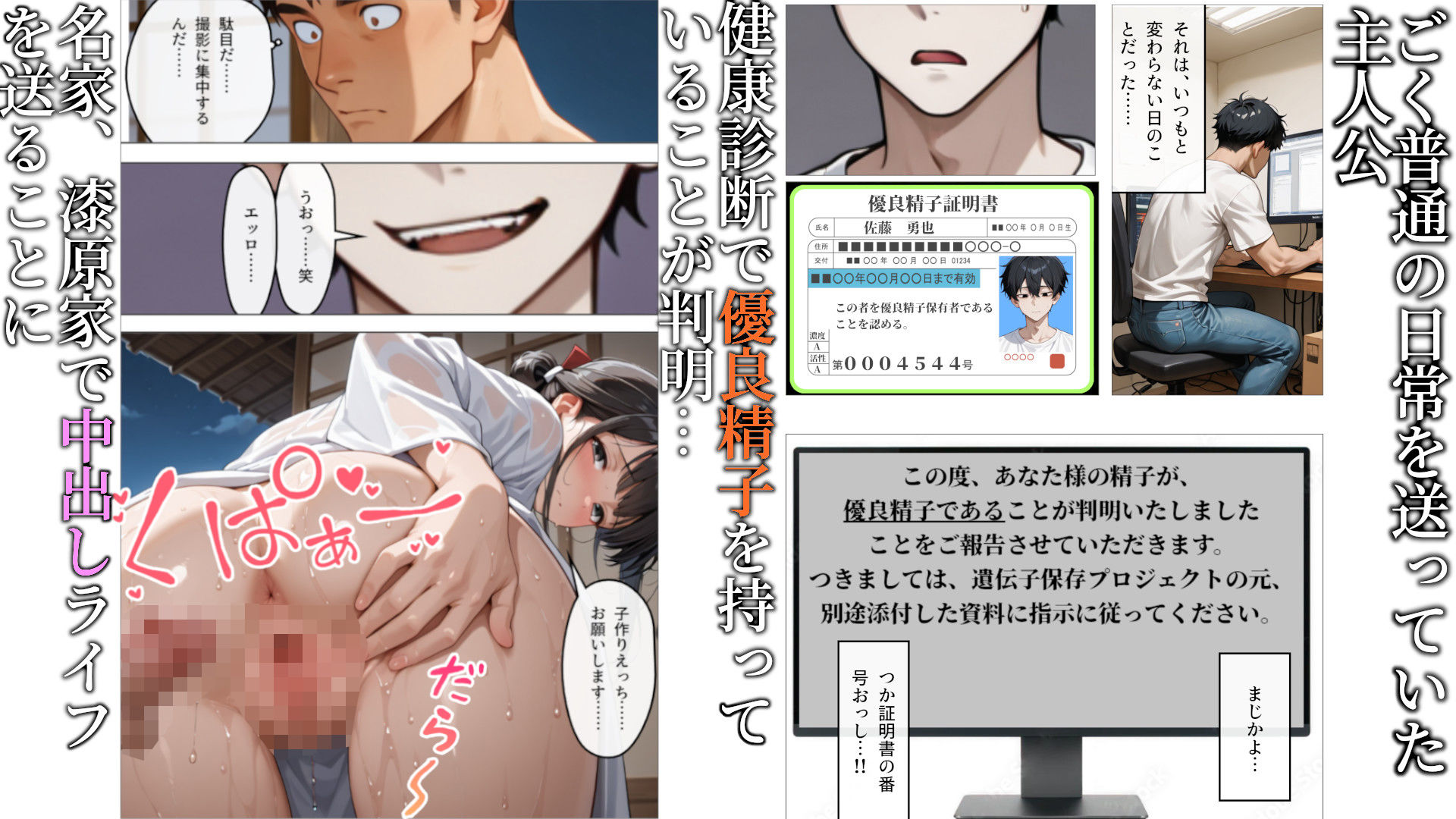 妊同居壱  〜優良精子保有者の俺は、名家の人妻が妊娠するまで同居する〜