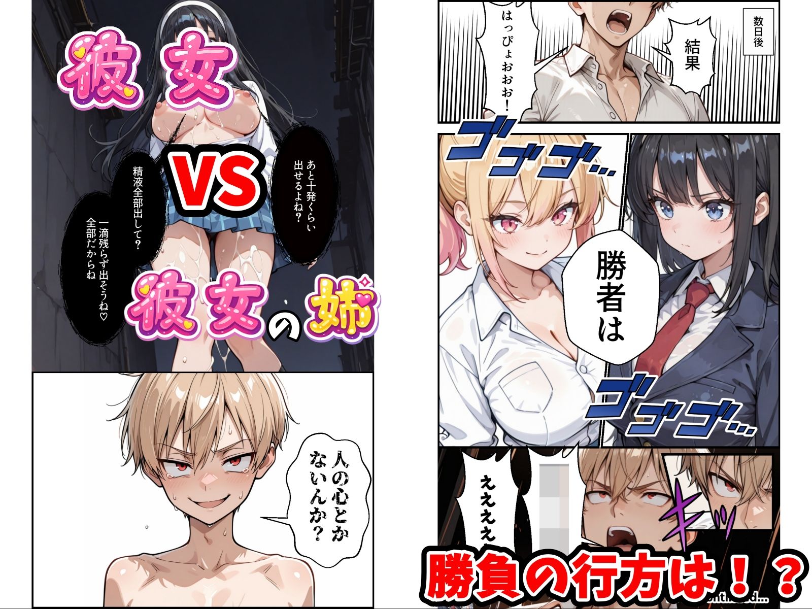 俺の彼女と彼女の姉が全力で搾り取ろうとする話