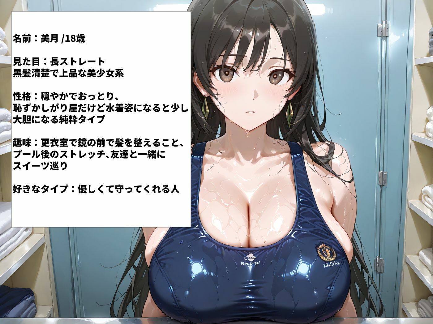 巨乳スク水の水泳部員を順番に呼び出しずぶ濡れセックス