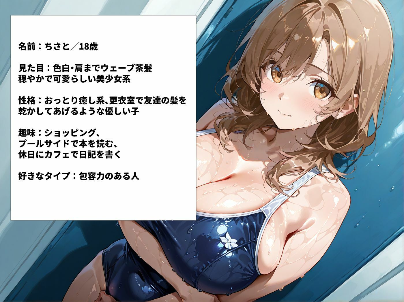 巨乳スク水の水泳部員を順番に呼び出しずぶ濡れセックス