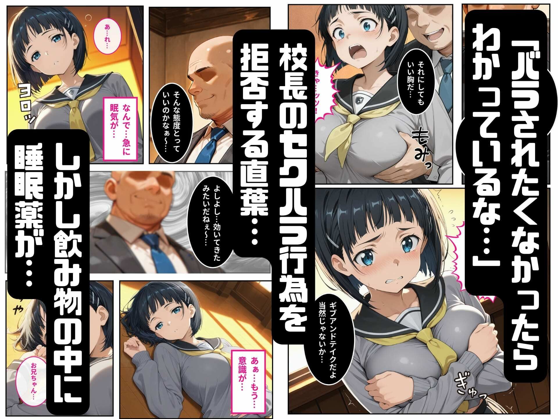 寝取られた直葉-校長のちんぽでメス堕ちする