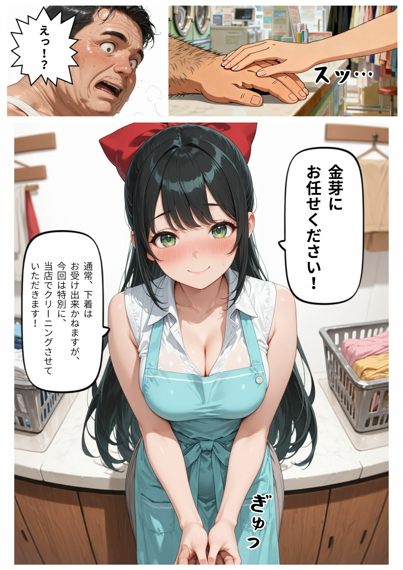 綺麗にシてもらえますか。