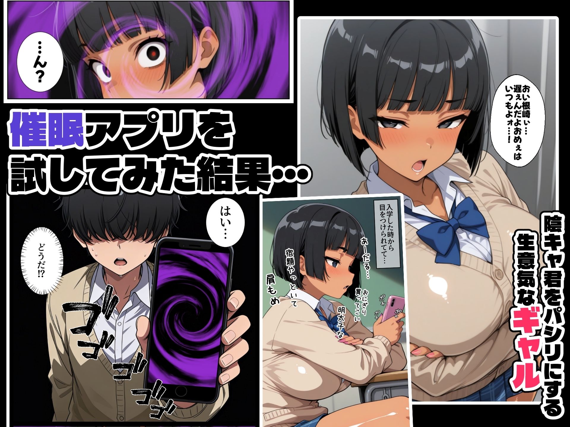 陰キャがギャル二人を催●アプリで完全支配