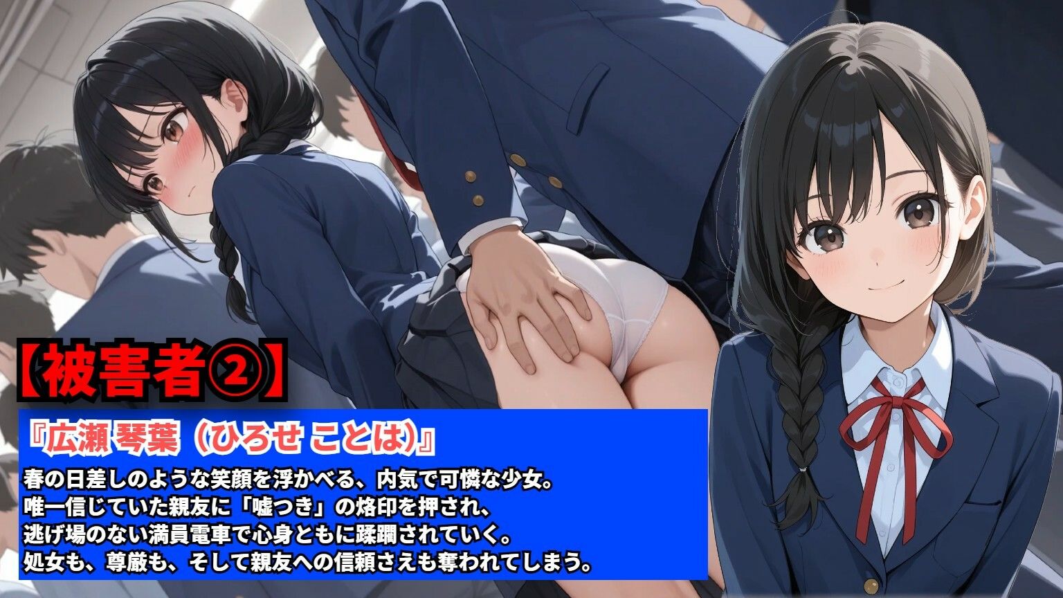 【羞恥体験告白】冤罪電車  助けてと叫んだその声が私と親友を壊していく