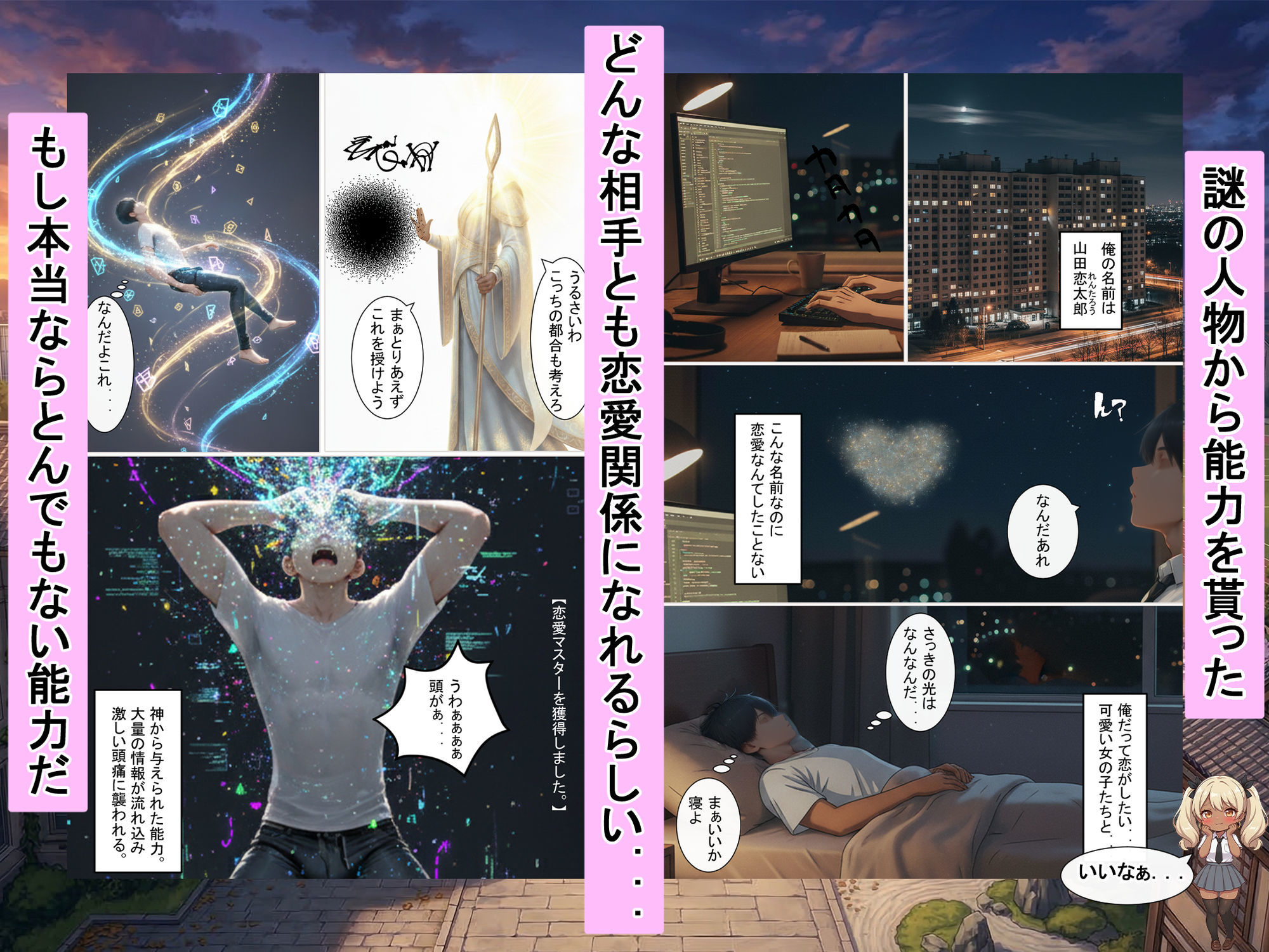 謎の人物から貰った能力で現実世界を無双！！女の子たちを情けない顔にさせる話