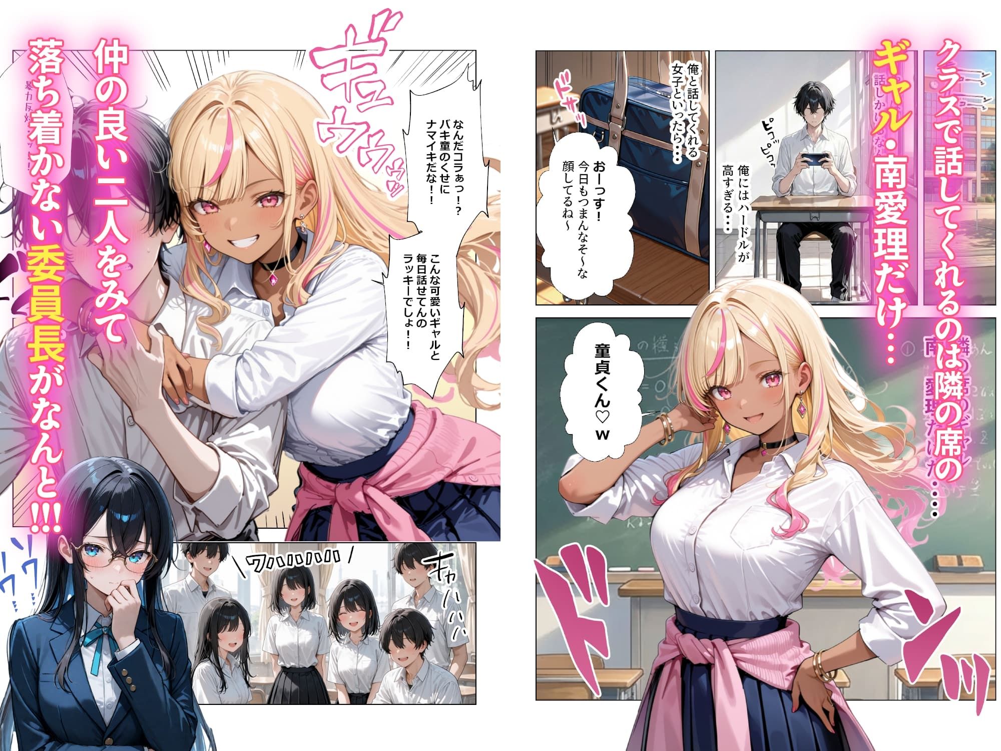 清楚彼女がいるのにギャルとの予行練習（生本番）がやめられない話【ぬるぬるエロアニメ動画同梱】