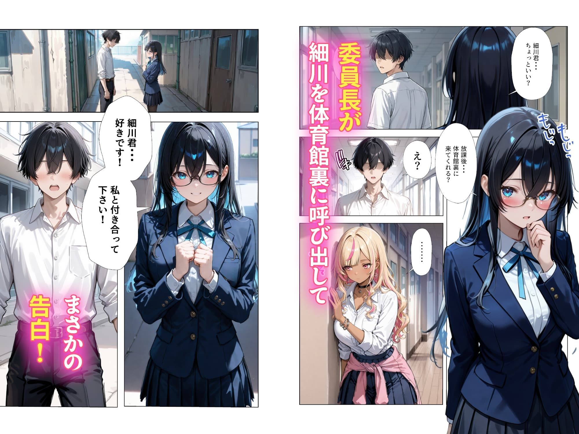 清楚彼女がいるのにギャルとの予行練習（生本番）がやめられない話【ぬるぬるエロアニメ動画同梱】