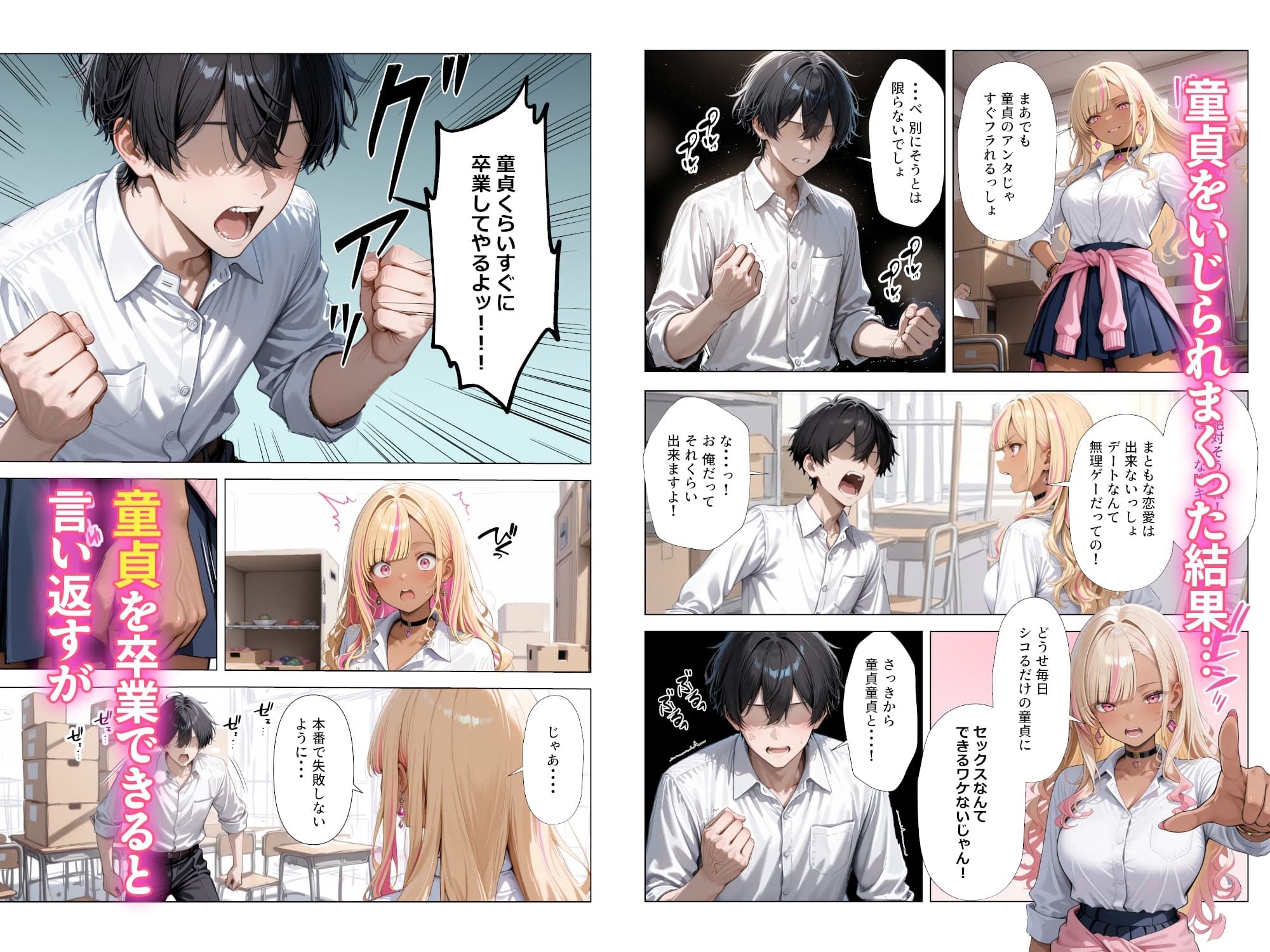 清楚彼女がいるのにギャルとの予行練習（生本番）がやめられない話【ぬるぬるエロアニメ動画同梱】