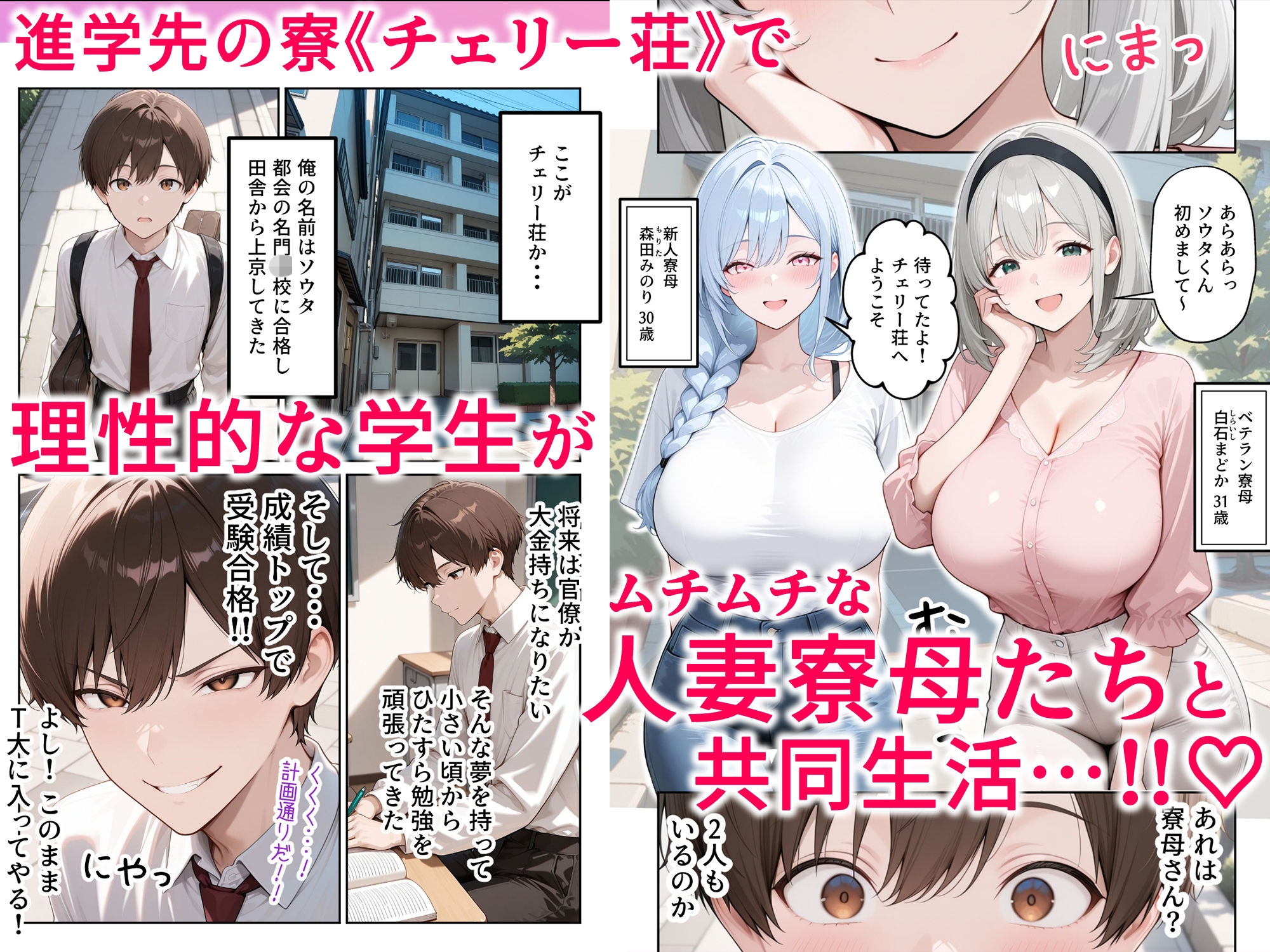 人妻寮母に墜とされるっ！理性崩壊SEX