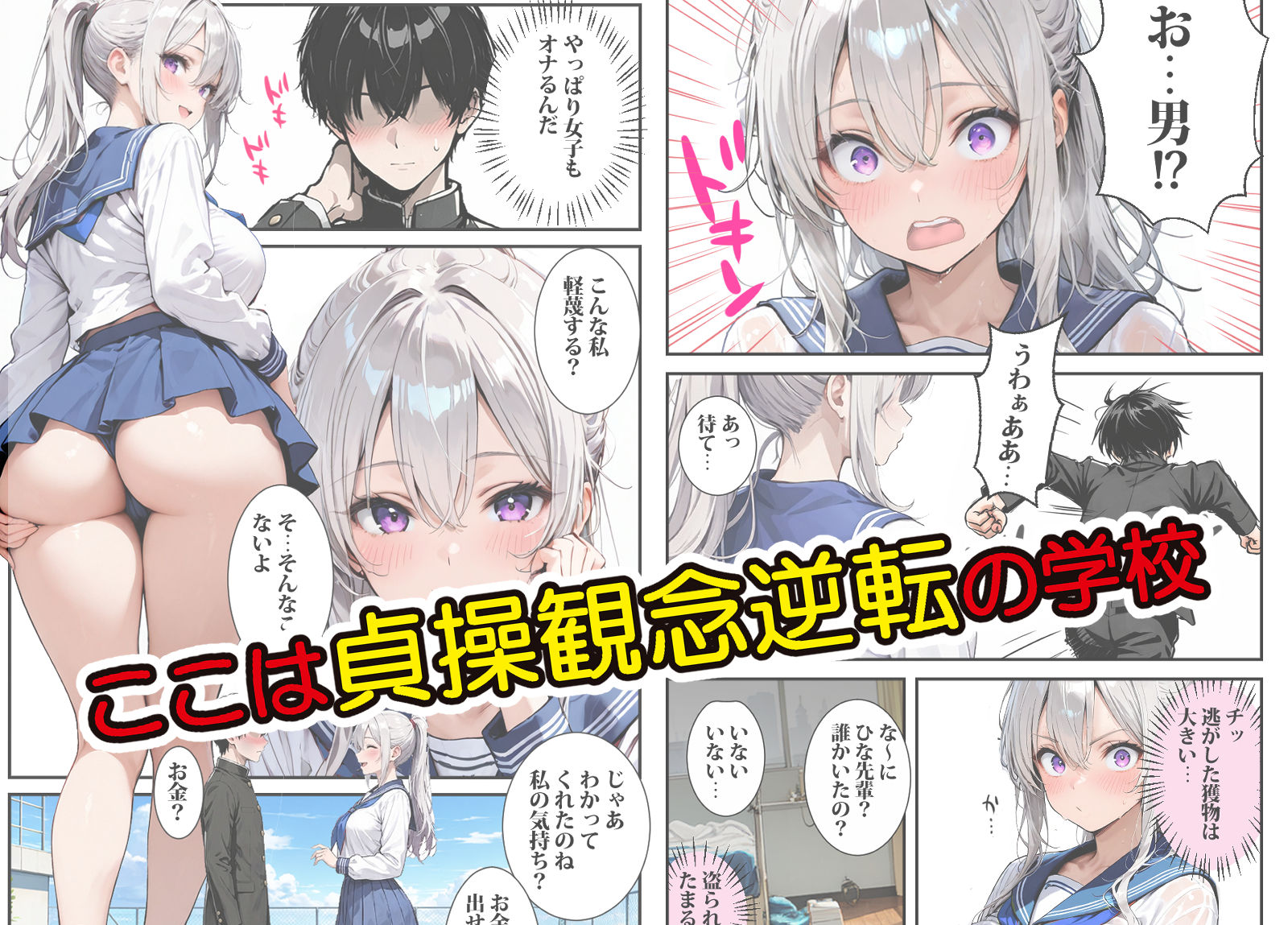 転校した学校は貞操逆転の学校だった