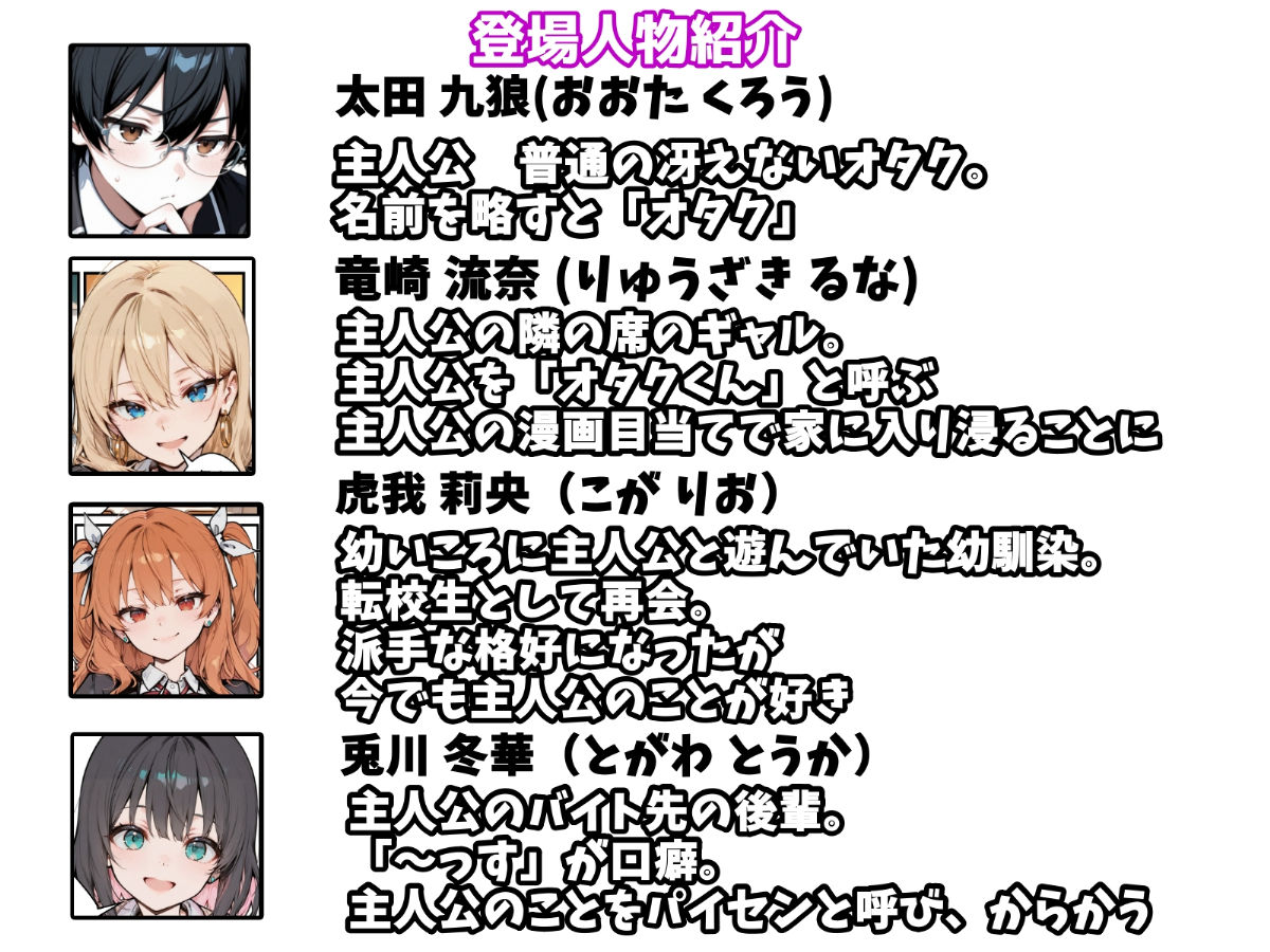 オタクの俺がギャルたちの入り浸りハーレムを作る話
