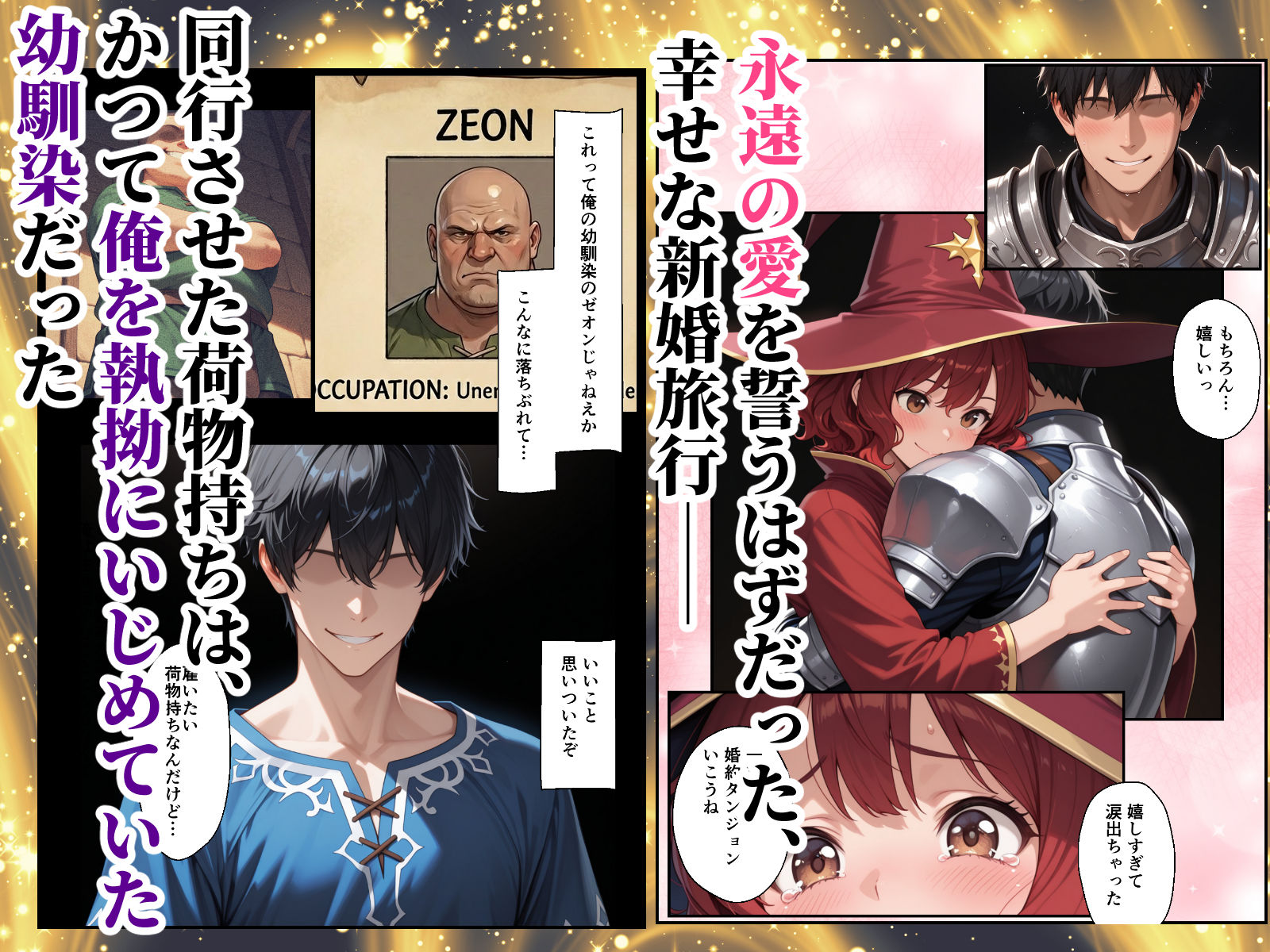 絶望の魔力供給 ―永遠の愛を誓った婚約者があいつの種に屈服するまでの記録―