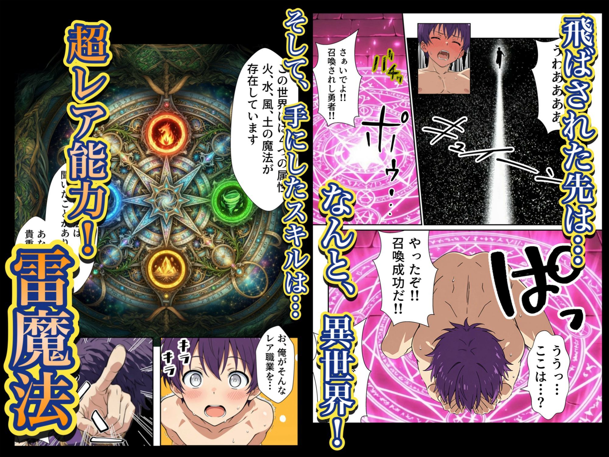 異世界召喚された最弱の雷魔法使い、体術で無双しまくり国へ復讐し、女全員を性奴●にした話