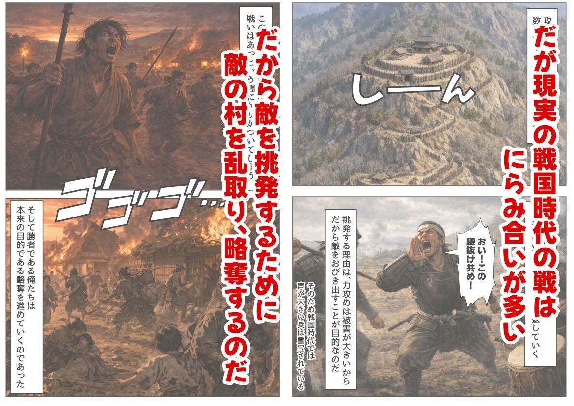 《戦の乱取り（略奪）》 戦国時代の農村に俺が転生したら、エロすぎた史実の話