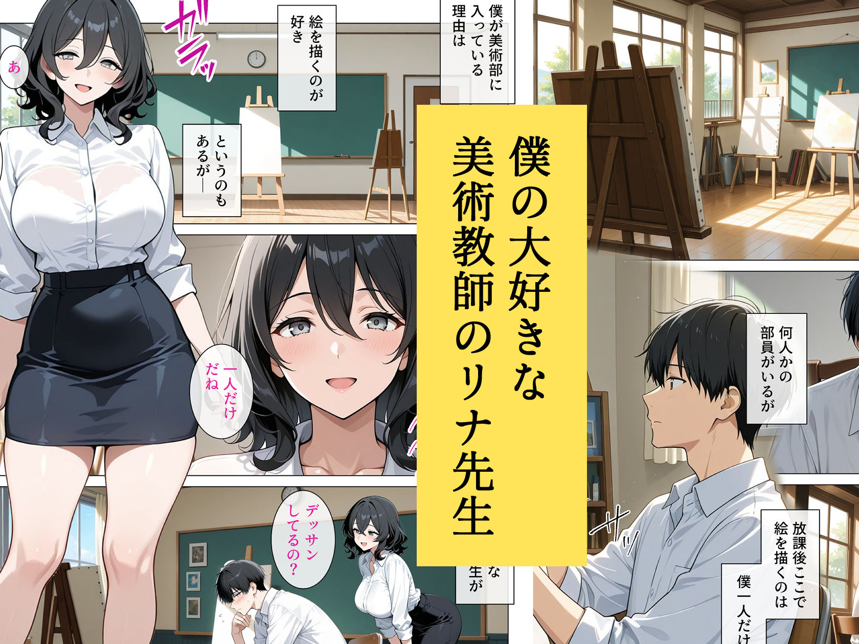 内気で弱気な女教師が勇気を出して生徒を痴女誘惑