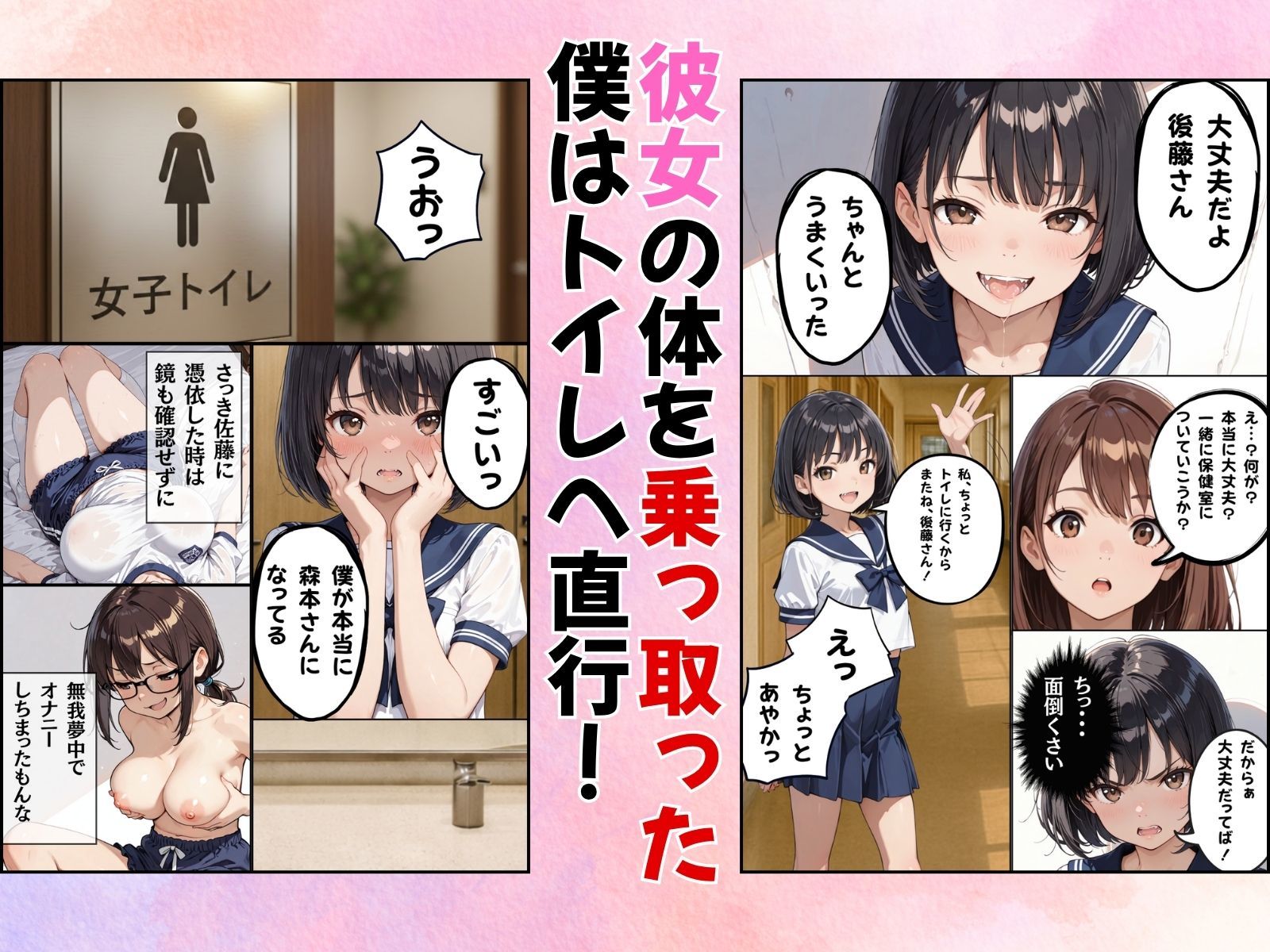 クラスのアイドルに憑依してむちゃくちゃオナニー＆セックスした話