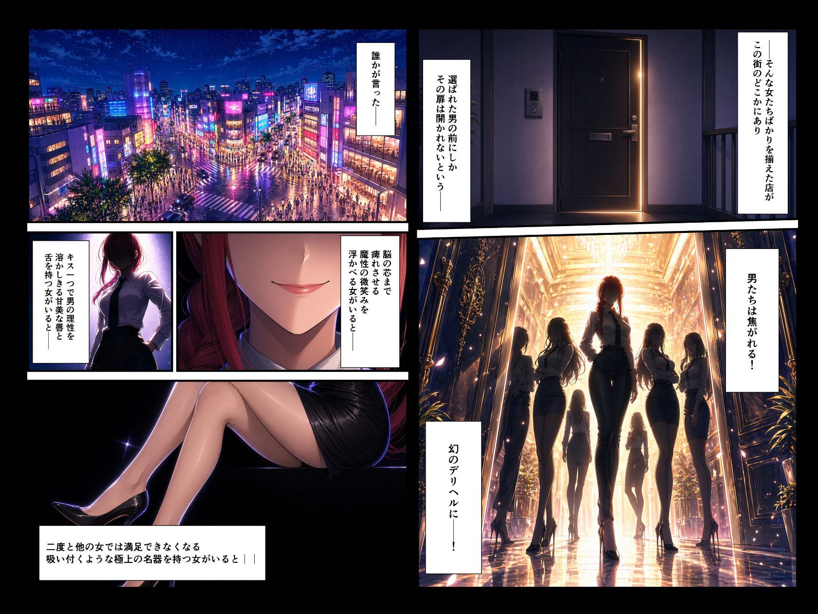 アニメデリヘル マキ◯編 〜赤髪ロングのS系お姉さんデリヘル嬢と朝まで生セックス〜