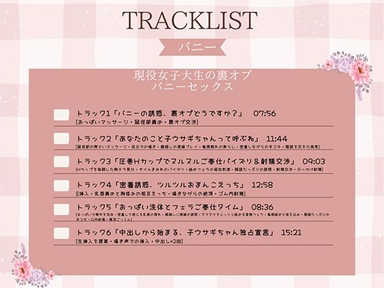 現役女子大生の裏オプバニーセックス〜ツルツルおまんこはいかがですか？〜