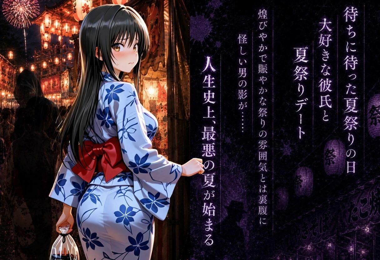「夏祭りの夜に奪われた恋 〜ヤンキー不良に犯●れ、浴衣のまま絶頂する彼女〜」