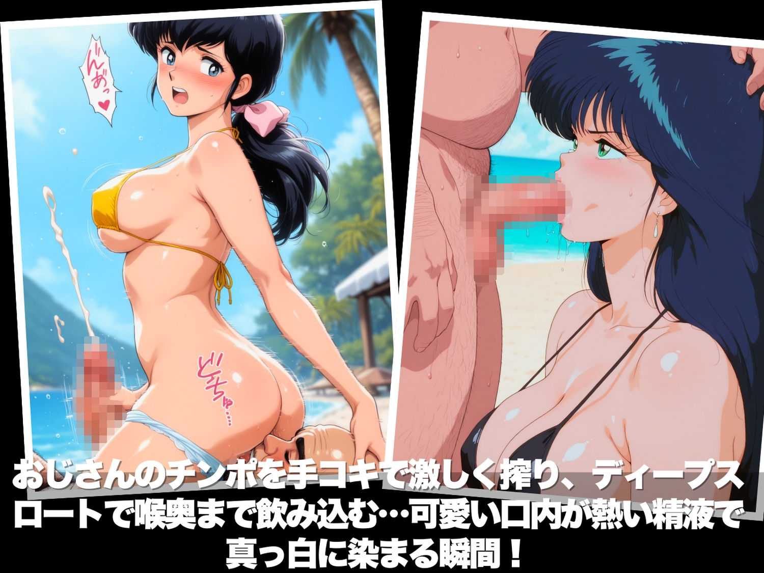 真夏の海辺で堕ちて 〜おじさんの虜になって妊娠するまで〜 いろいろ編
