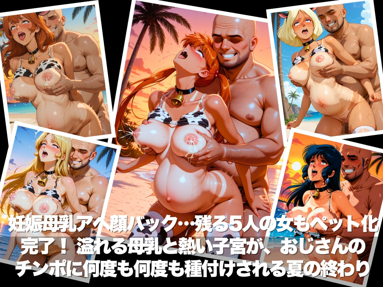真夏の海辺で堕ちて 〜おじさんの虜になって妊娠するまで〜 いろいろ編