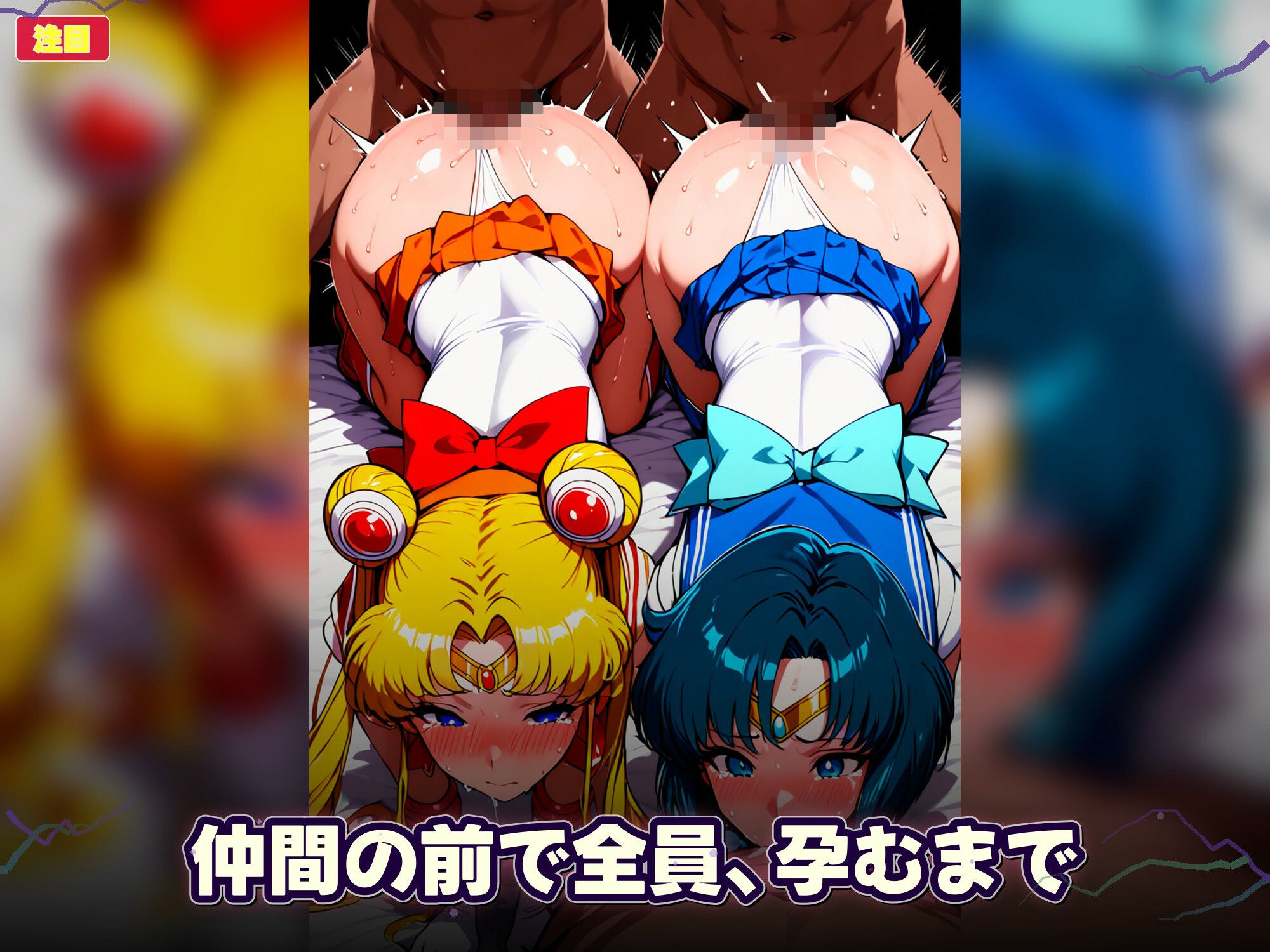 シコすぎたセーラーヒロイン達  〜仲間の前で、仲間と同時に犯●れ孕むまで〜