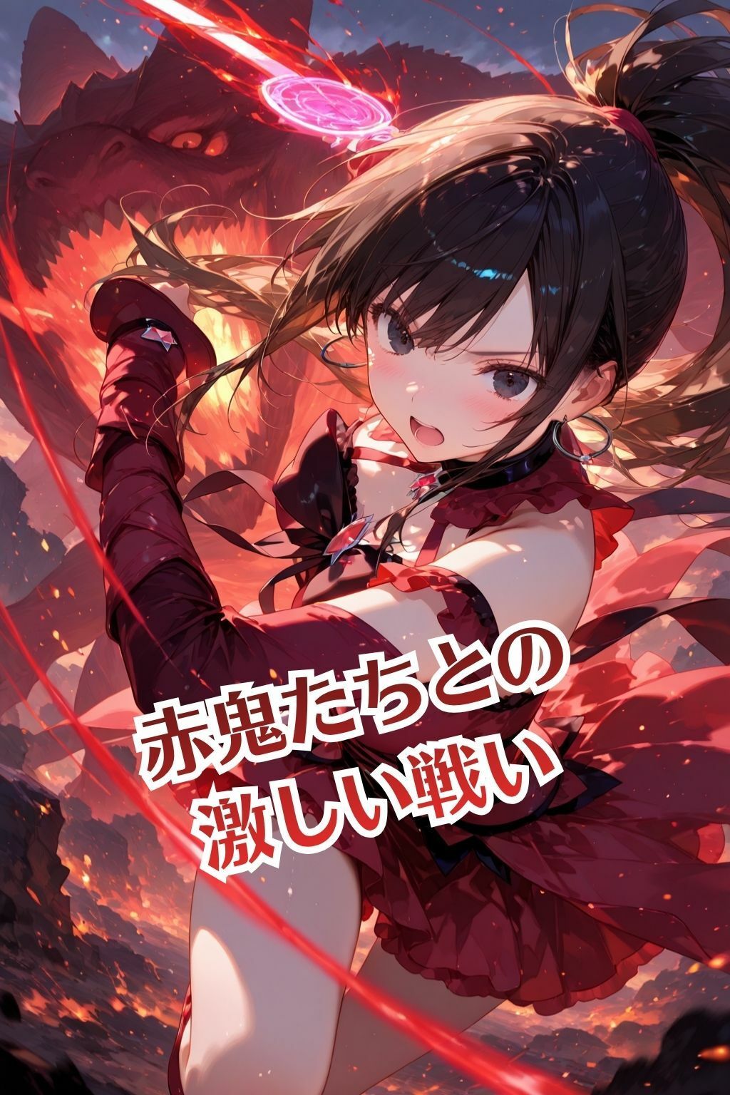 魔法戦士あかり vol.1 鬼の子を孕む少女【前編】