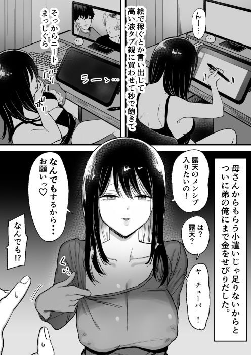 巨乳ニート姉月額2万でハメ放題